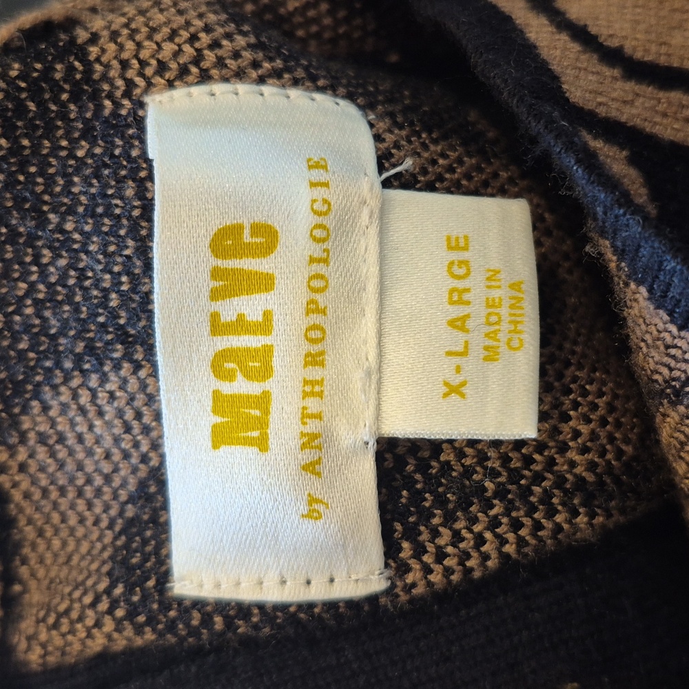 Anthropolgie MAEVE | Mock Neck Sweater Geometric Dress | XL - Picture 7 of 11